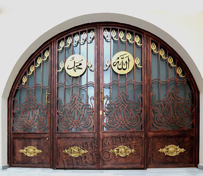 Lazer Kesim Cami Giriş Kapısı